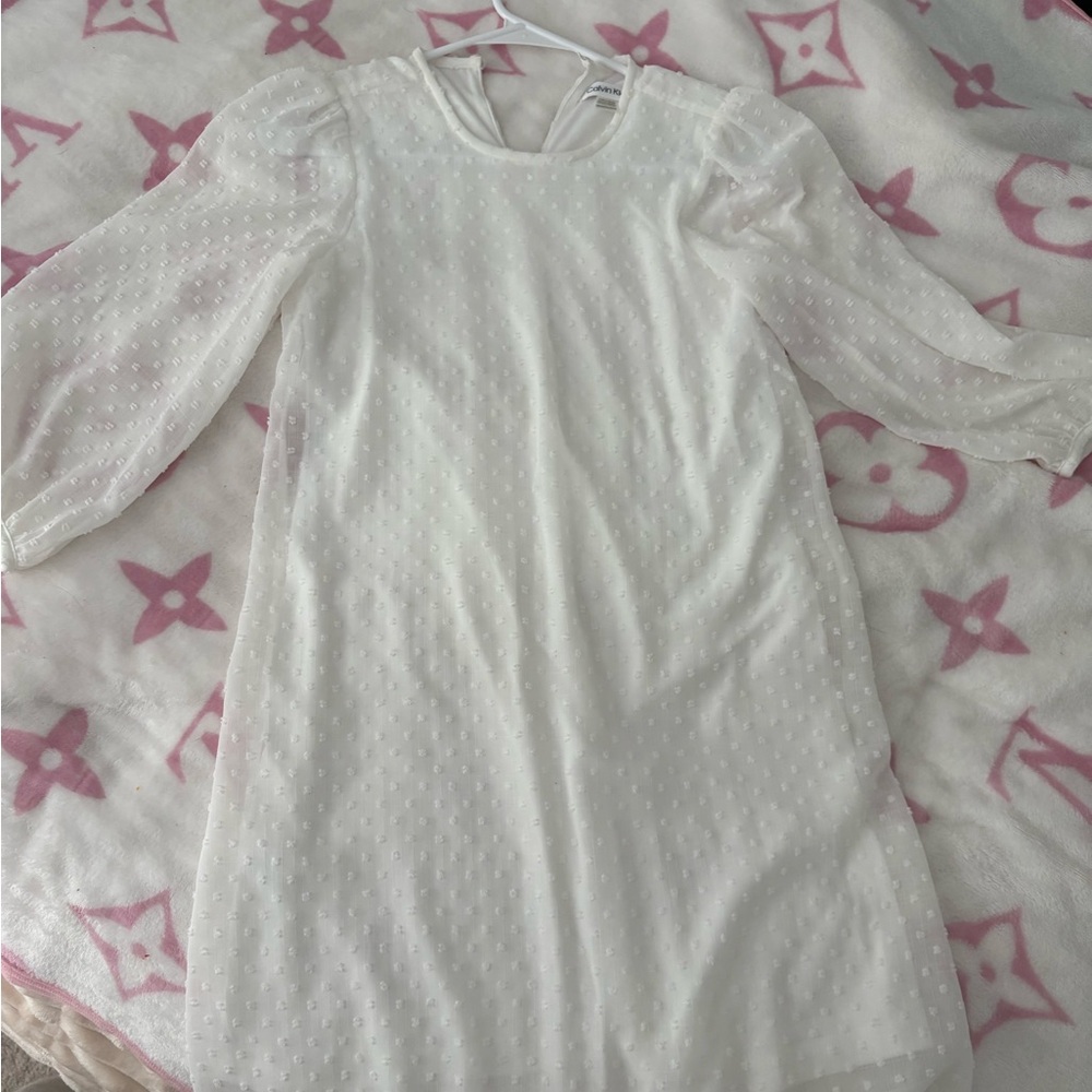 Chic White Polka Dot Dress